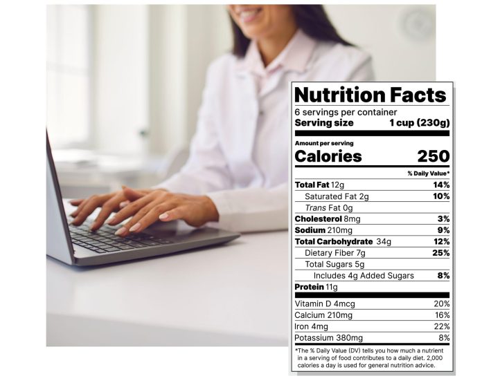 how to find nutrient content in homemade meals