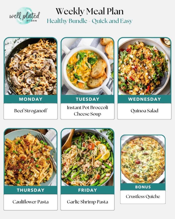 Quick and Simple Meal Plans for Healthy Eating